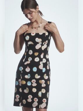 LAST CHANCE Anthropologie Square-Neck Mini Dress: Danielle Kroll Edition NWT